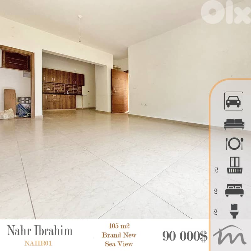 Nahr Ibrahim | 2 Bedrooms Apartment | Balcony | Green Surroundings 0