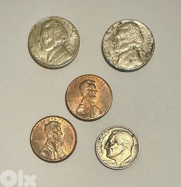 lot of coins from USA 1