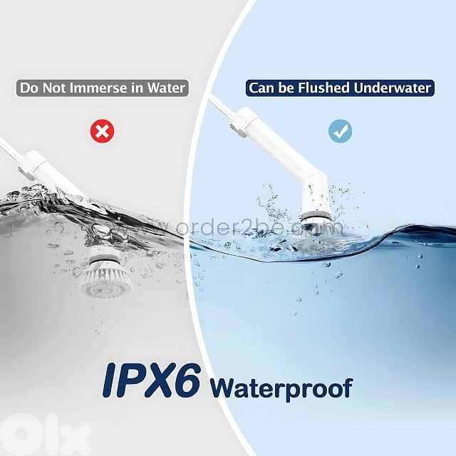 6-in-1 Electric Spin Scrubber for Bath & Floors – 46" Reach, 6 Heads 7