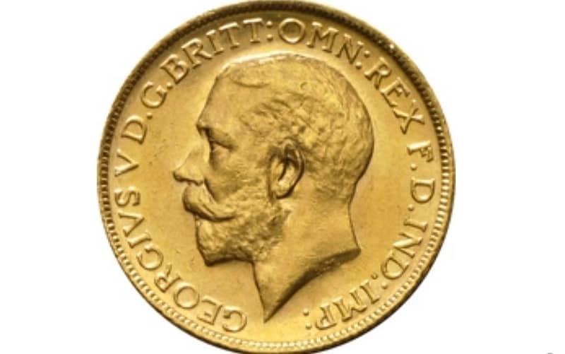 Gold King George V Sovereign Coin ذهب 0