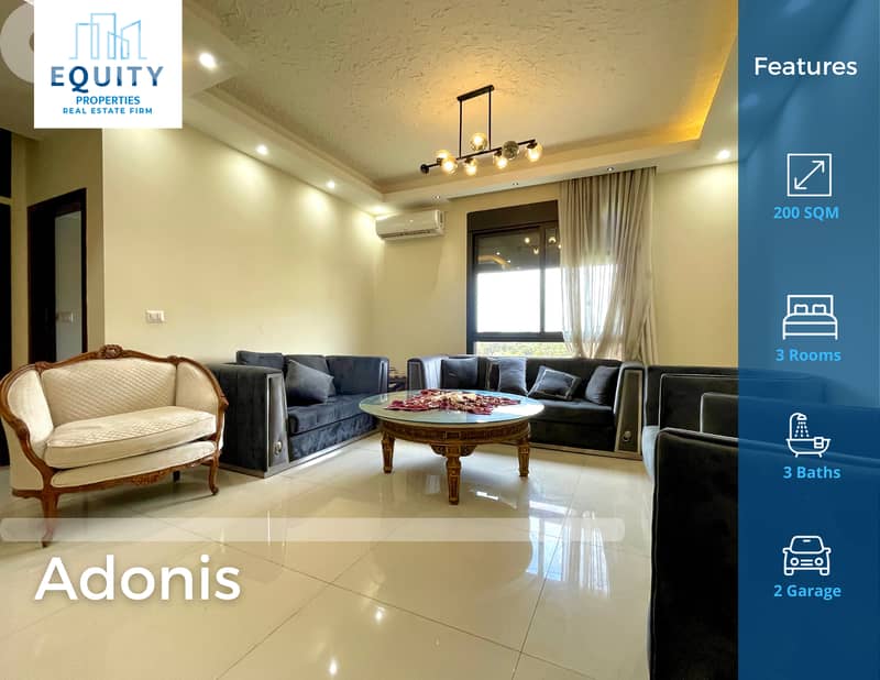 Furnished 200 SQM Apartment For Rent In Adonis شقة للإيجار #RK201427 0