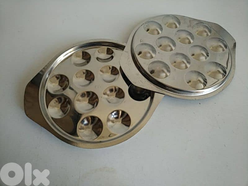 Set of two stainless steel snails plates - Not Negotiable 0
