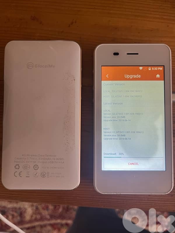 2× GlocalMe G3 4G Mobile WiFi Hotspots - Wi-Fi Router & Power Bank 1