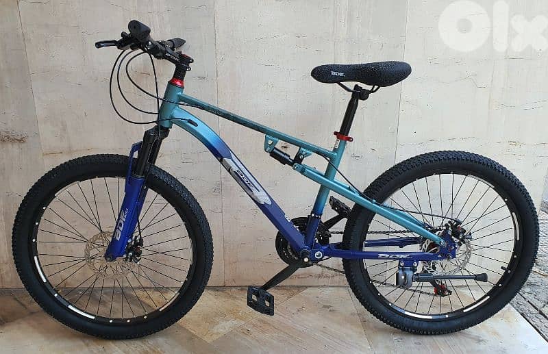 Alloy bike 24" double suspension vitess 3x7 speed disc brakes 1