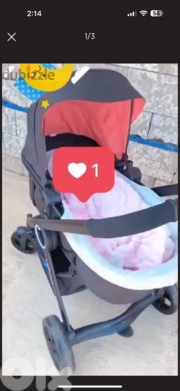 chicco 2 in 1 stroller and crib 2 1