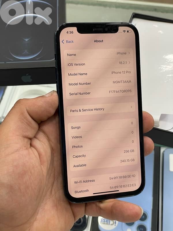 iPhone 12 Pro 256 GB battery 88% like a new changed screen 3