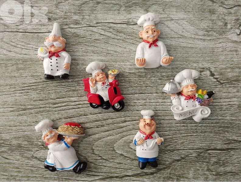cute kitchen chef magnets and hangers 0