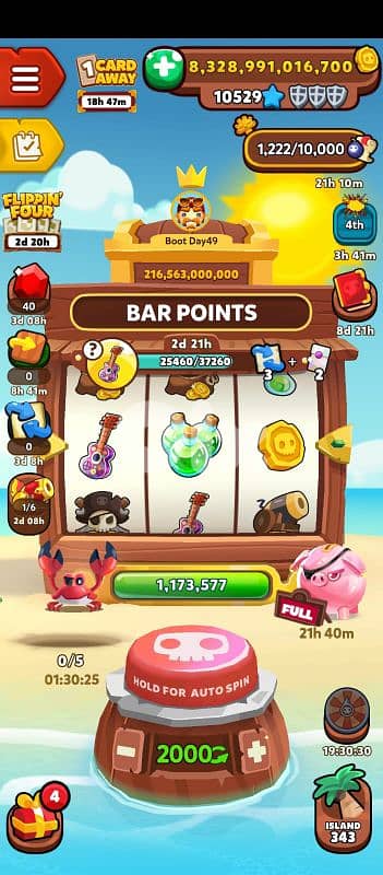 بيع حساب pirate kings