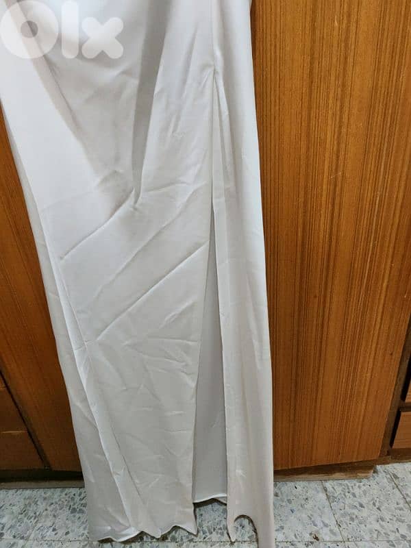 ASOS edition Rosanna satin cami wedding dress with drape detail  44 3