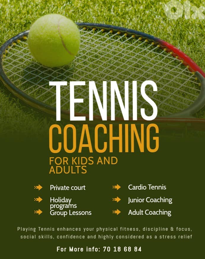 Tennis Coaching for kids and adults 5