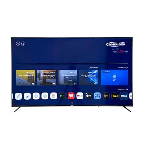 General Gold 75" Smart TV QLED 4K UHD WebOS Television تلفزيون 0