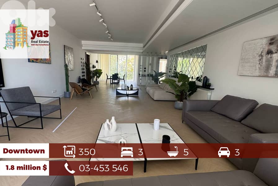 Downtown 350m2 | Luxury Building | Classy Area | OH 0