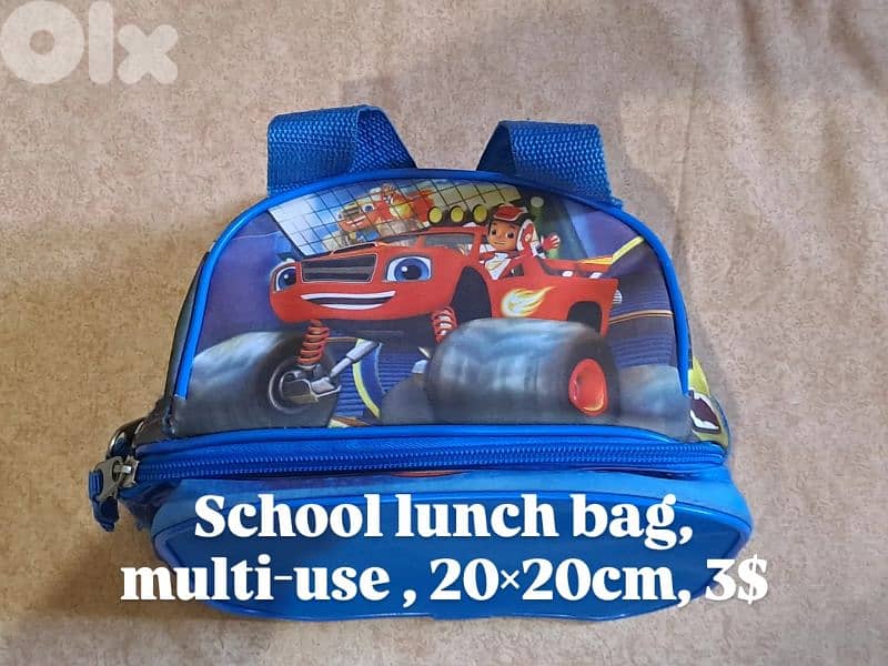 Bagpacks and food bag for kids 2