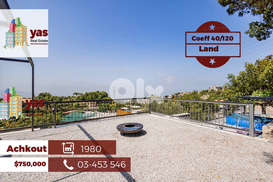 Achkout 1980m2 | 2 Chalets & Stone Volt House | 40/120 | TYT 0