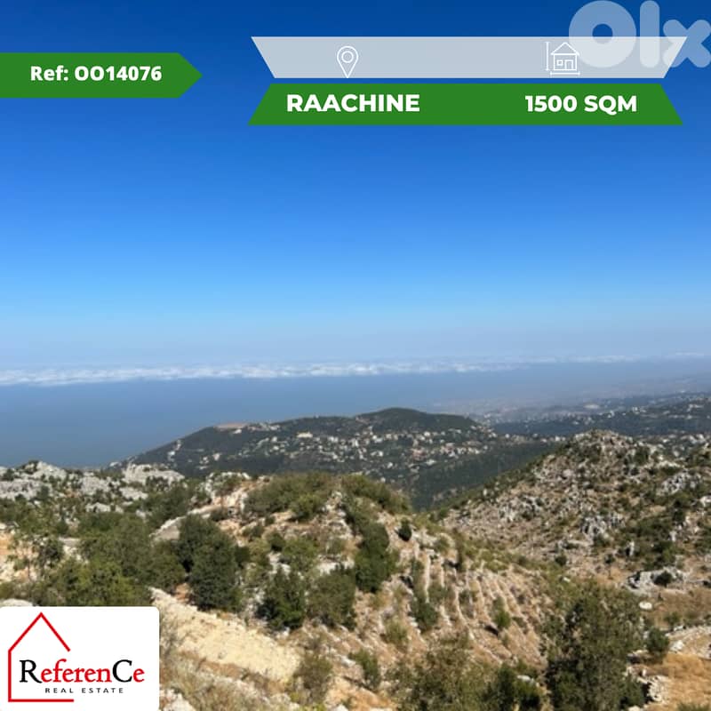 Land for sale in Raashine أرض للبيع في رعشين 0