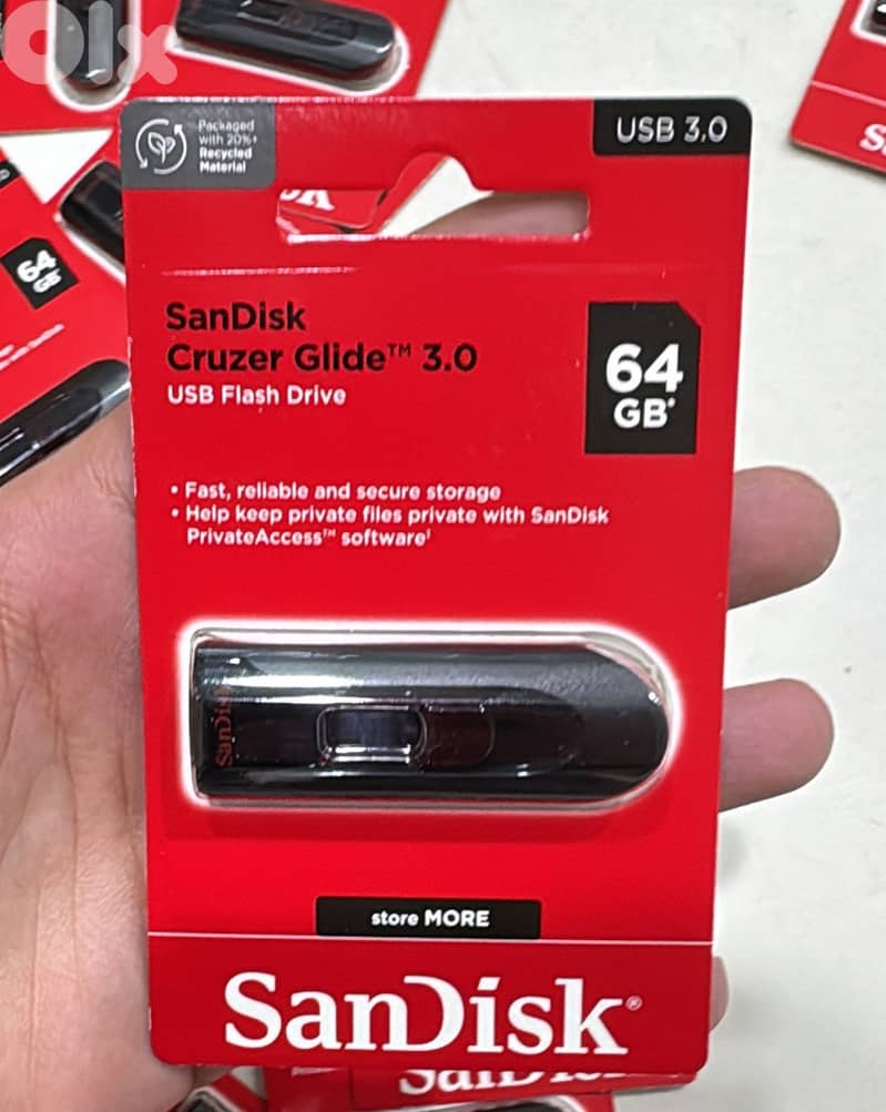 Sandisk Cruzer Glide 3.0 flash drive 64gb 0
