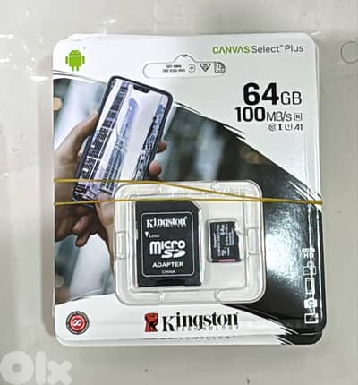Kingston memory card with adapter 64gb 100mb/s Original & Best offer