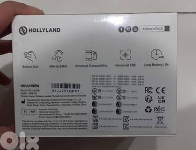 Hollyland Lark M2 Wireless Lavalier Microphone Combo ( Shine Charcoal)