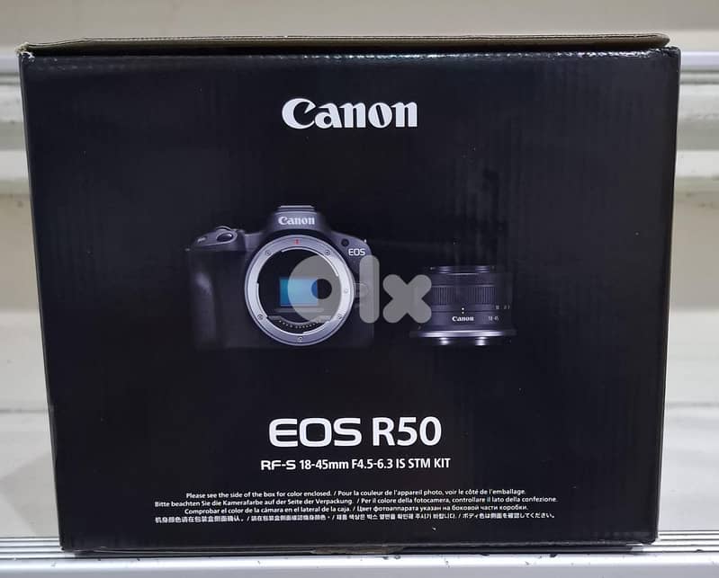 Canon camera EOS R50 RF-S 18-45mm F4.5-6.3 IS STM Kit black 0