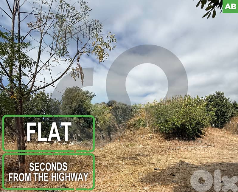 Flat land, Seconds from the highway, jbeil, amchit/عمشيت  REF#AB125673 0