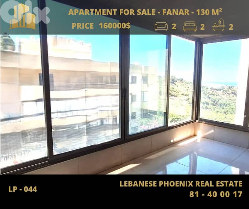 130 sqm Apartment for sale in Fanar with mountains & port view. 0