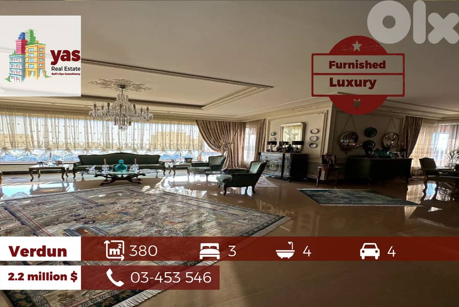 Verdun 380m2 | Furnished | Luxury | Ultra Prime Location | OH 0