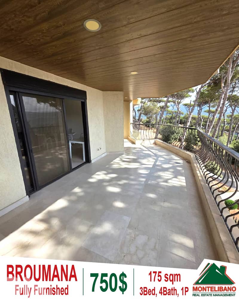 Fully Furnished 175 sqm Apartment For Rent in Broumana + Mountain View 0