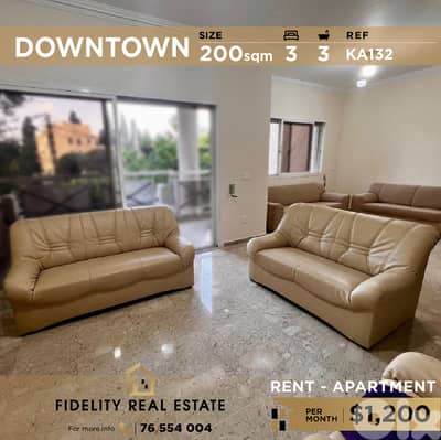 Apartment for rent in Downtown KA132 شقة للإيجار في وسط المدينة