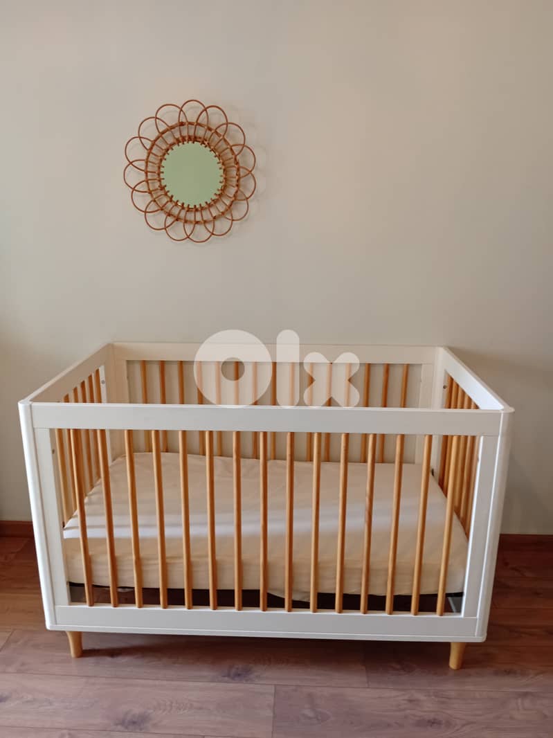 Babyletto - Lolly, 3 in 1 convertible Bed + Mattress 0