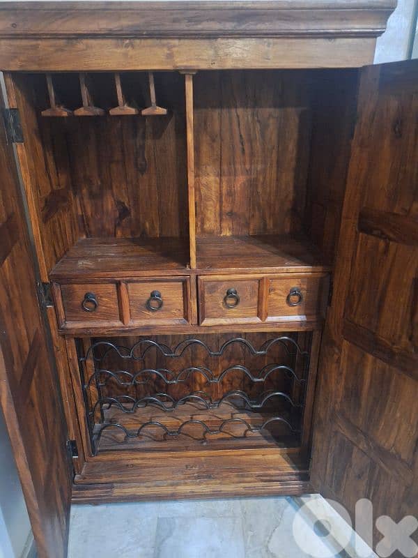closet bar vintage wood massive 1