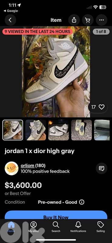 Jordan & Dior limited edition 2