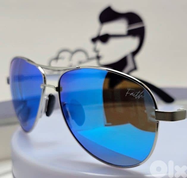 Faith Aviator Sunglasse, high quality polarized lenses & UV protection 0