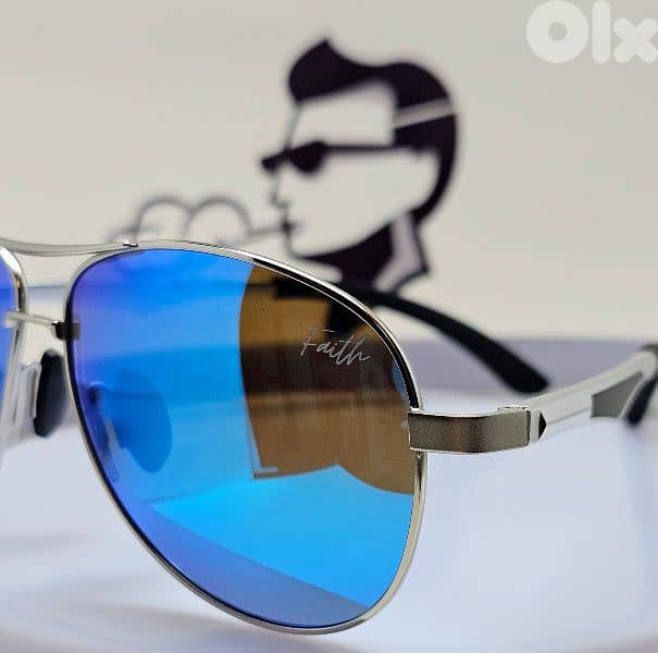 Faith Aviator Sunglasse, high quality polarized lenses & UV protection 1