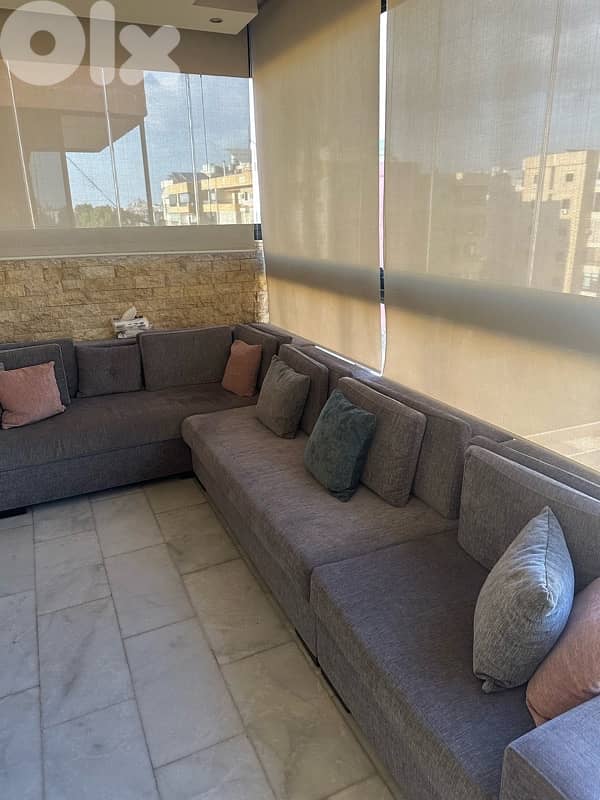 Mountain view 125M apartment Fully furnished hadath near saint george 0