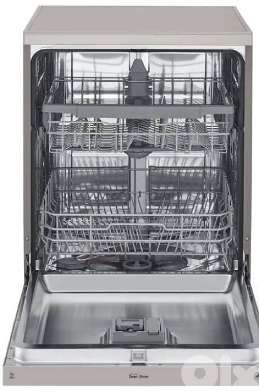 LG Dishwasher Inverter Platinum Silver DFB425FPجلاية انفرتر 0