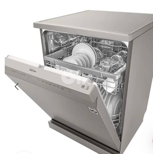 LG Dishwasher Inverter Platinum Silver DFB425FPجلاية انفرتر 1