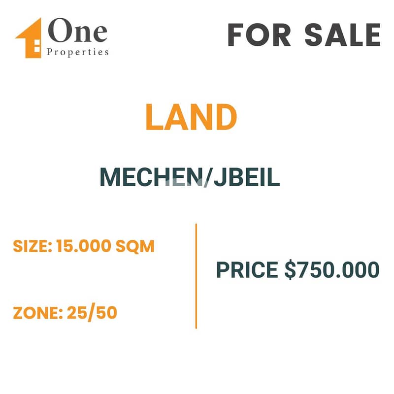 LAND FOR SALE IN MECHEN / JBEIL 0