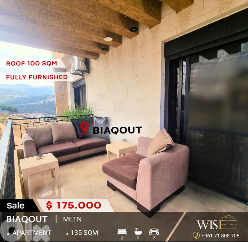 135 SQM Apartment FOR SALE – Biaqout! 0