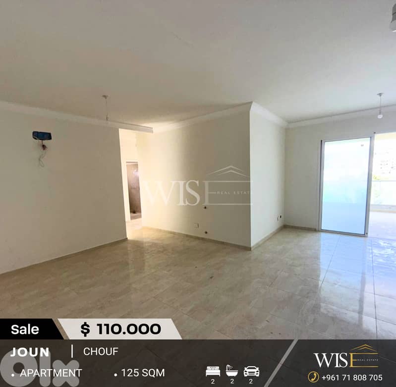 125 SQM Apartment FOR SALE – Joun, Chouf! 0
