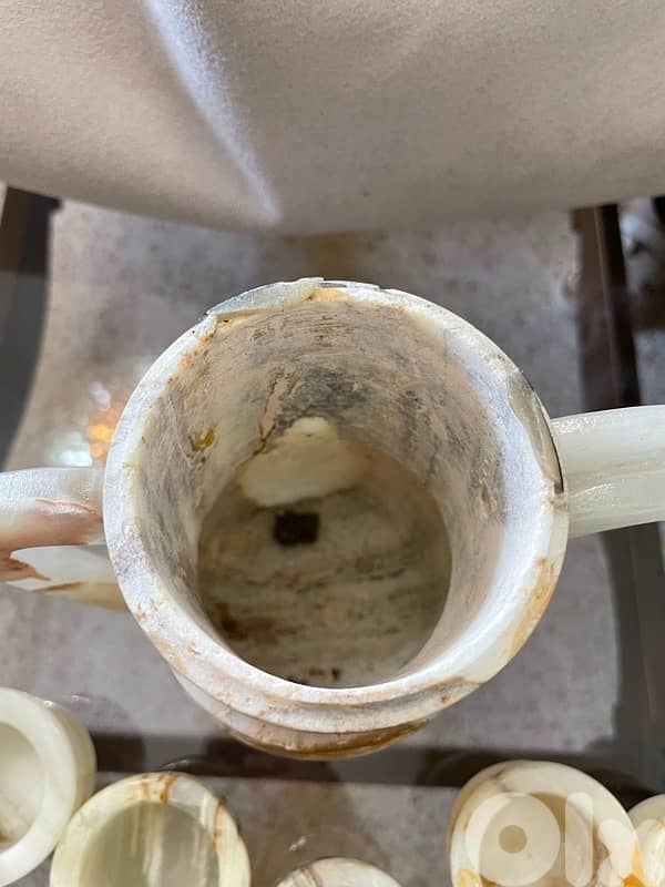 Antique Granite Coffee Set 2