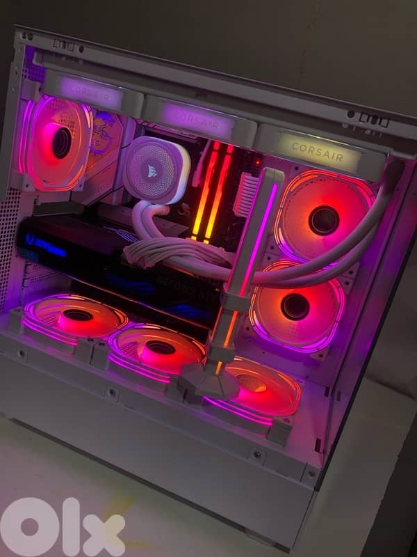 White Gaming PC Case I7 14700KF 8