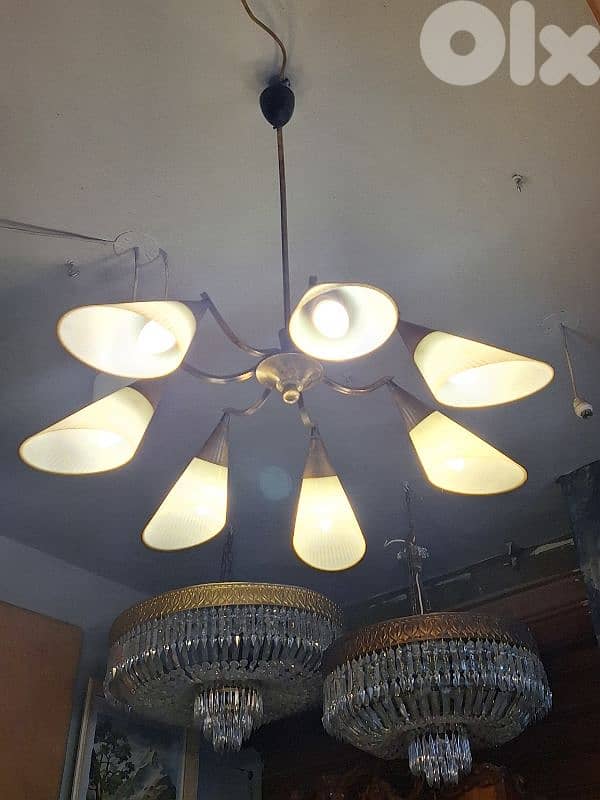 antique sputnik 1960 chandelier 3