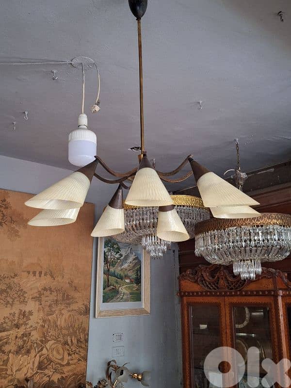 antique sputnik 1960 chandelier 7