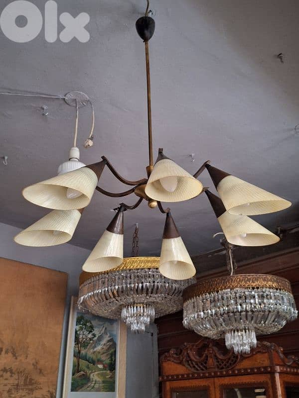 antique sputnik 1960 chandelier 8