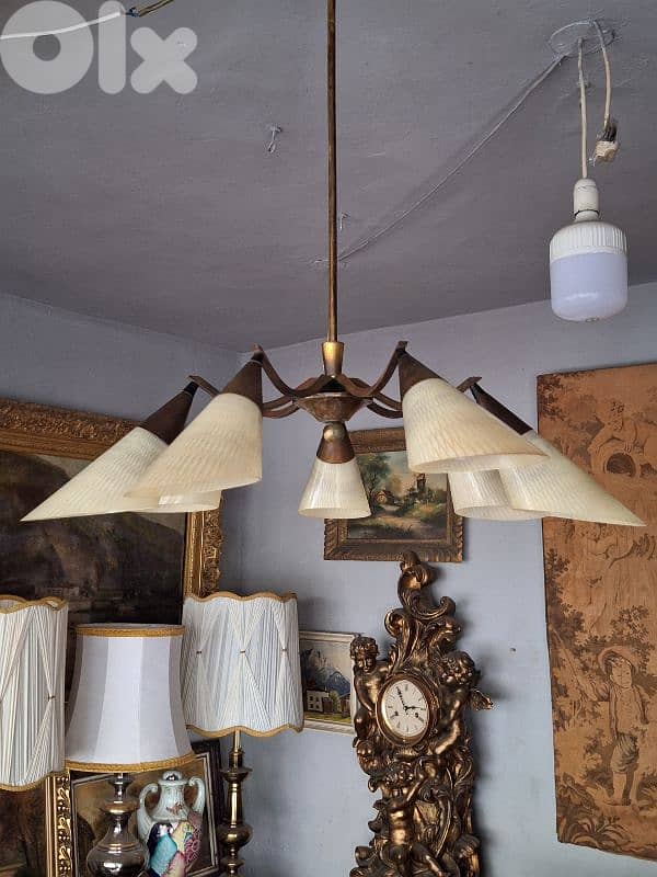 antique sputnik 1960 chandelier 9