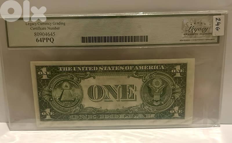 one dollar blue seal graded 1