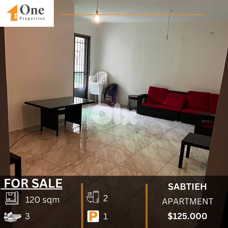 APARTMENT FOR SALE IN SABTIEH 0