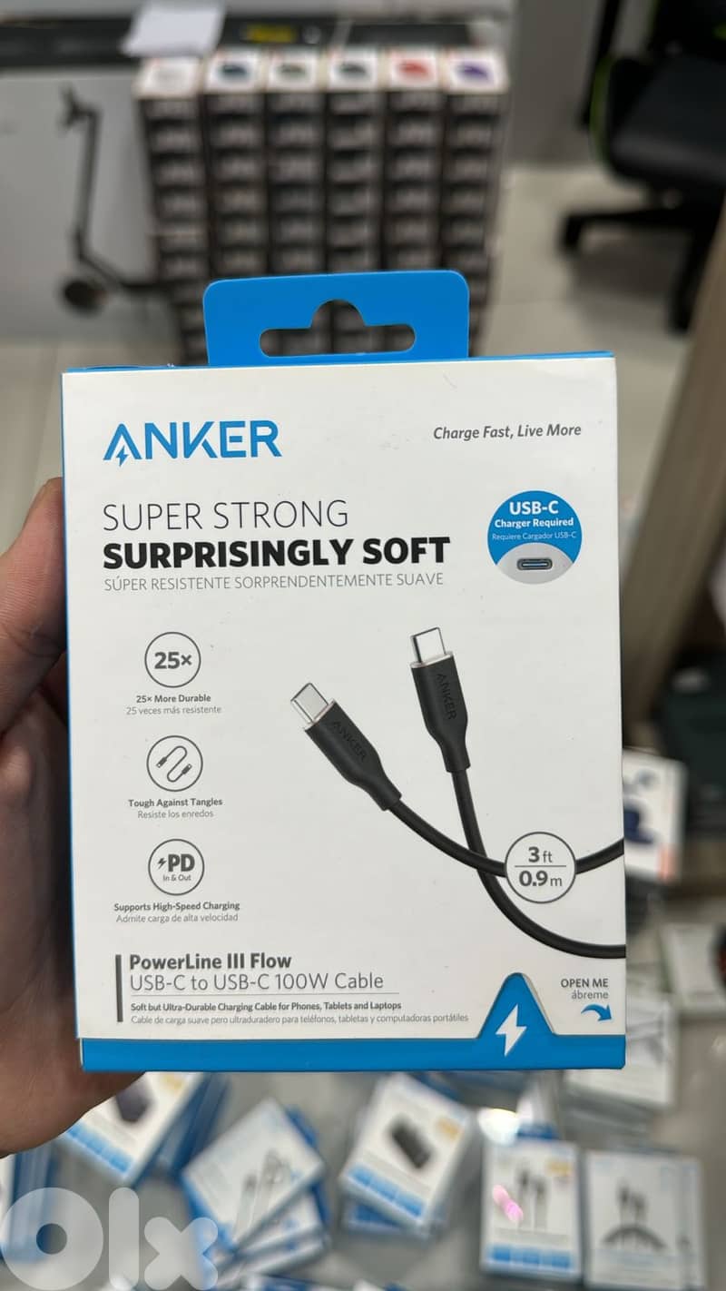 Anker Powerline III Flow Usb-c to Usb-c 100w Cable 3ft Amazing & good 0