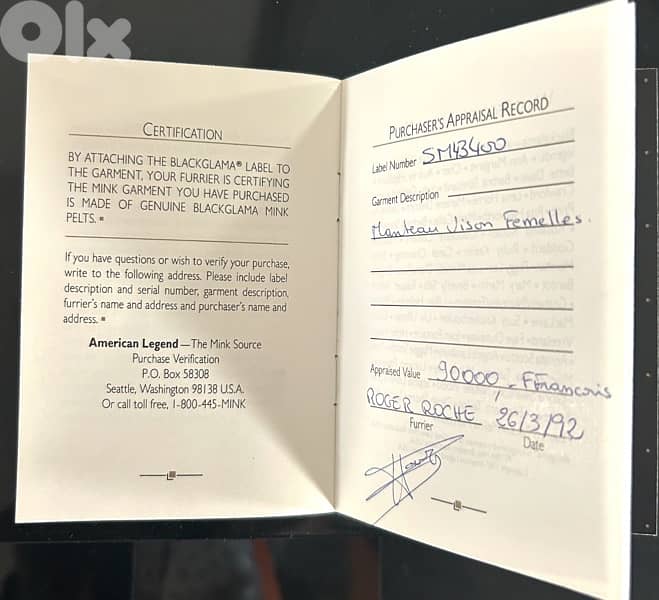 vison femelles manteau longue noir Roger roche . 6