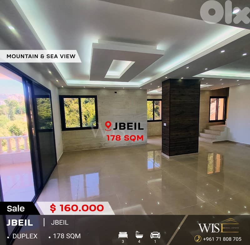 Stunning 178 SQM Duplex FOR SALE – Breij, Jbeil! 0